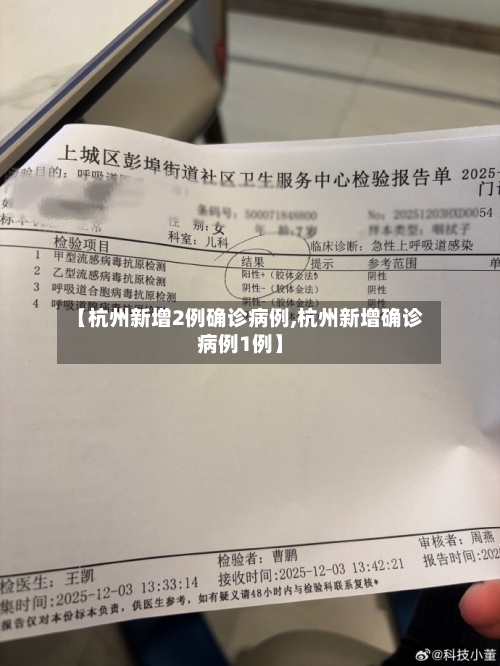 【杭州新增2例确诊病例,杭州新增确诊病例1例】