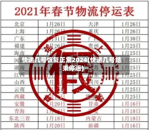 快递几号恢复正常2024(快递几号结束停运)