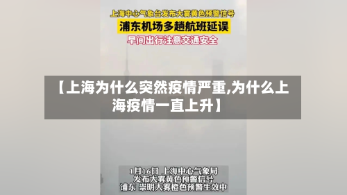 【上海为什么突然疫情严重,为什么上海疫情一直上升】