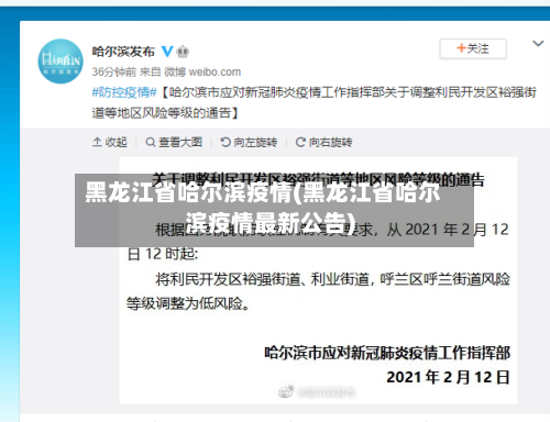 黑龙江省哈尔滨疫情(黑龙江省哈尔滨疫情最新公告)-第3张图片