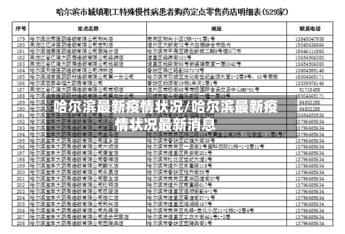 哈尔滨最新疫情状况/哈尔滨最新疫情状况最新消息-第3张图片