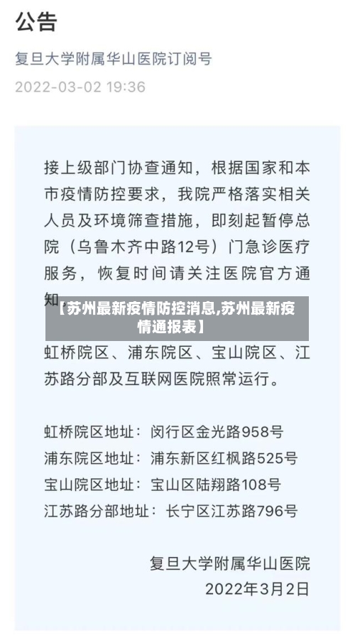 【苏州最新疫情防控消息,苏州最新疫情通报表】