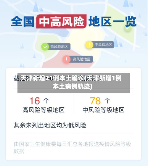 天津新增21例本土确诊(天津新增1例本土病例轨迹)-第3张图片