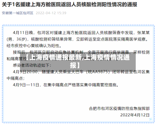 【上海疫情通报最新,上海疫情情况通报】-第2张图片