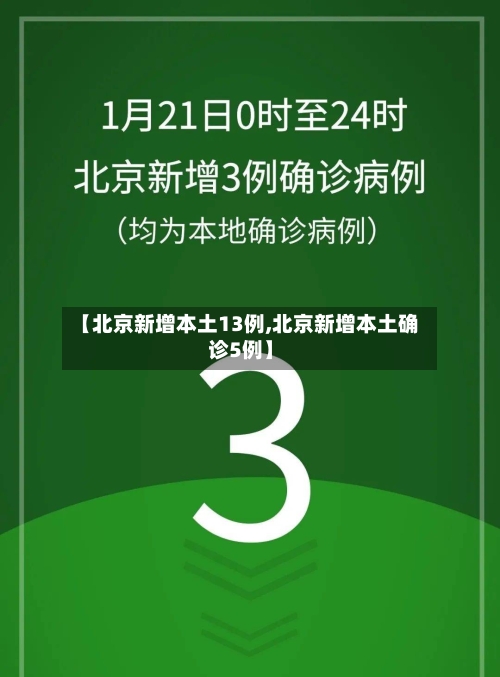 【北京新增本土13例,北京新增本土确诊5例】