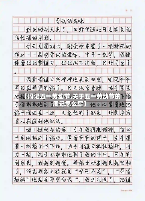 【周记五一劳动节,关于五一劳动节的周记怎么写】-第3张图片
