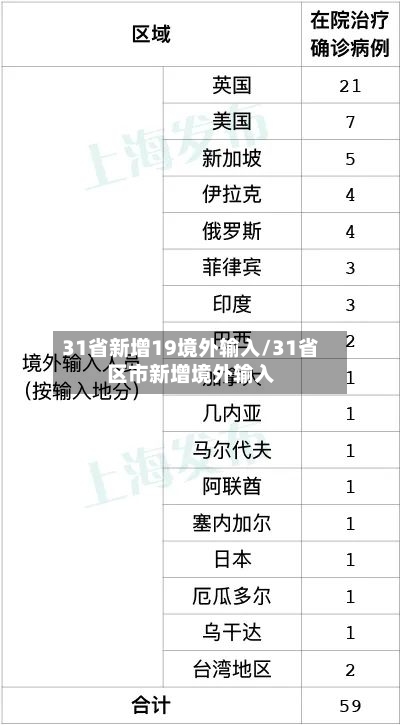 31省新增19境外输入/31省区市新增境外输入-第2张图片