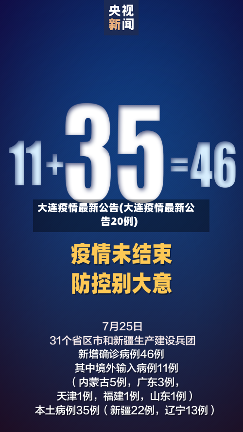 大连疫情最新公告(大连疫情最新公告20例)