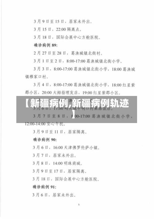 【新疆病例,新疆病例轨迹】-第3张图片