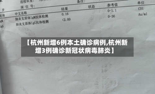 【杭州新增6例本土确诊病例,杭州新增3例确诊新冠状病毒肺炎】-第2张图片