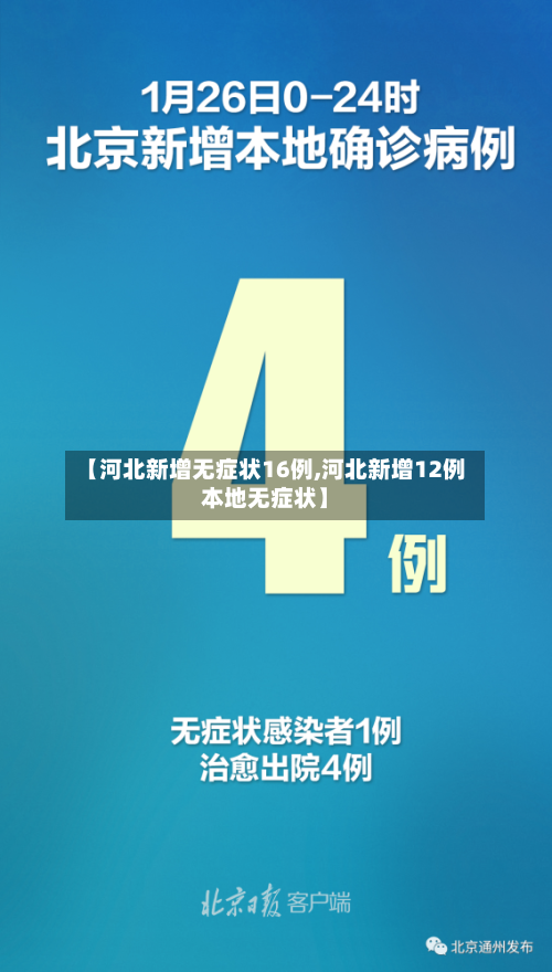 【河北新增无症状16例,河北新增12例本地无症状】