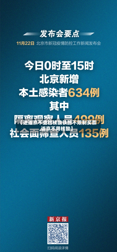 【进返京不查验核酸铁路不限制买票,返京不用核酸】-第3张图片