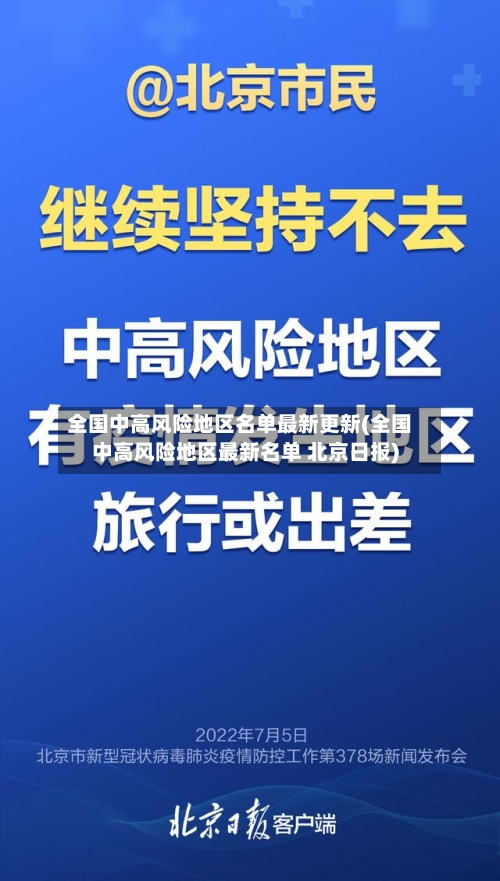 全国中高风险地区名单最新更新(全国中高风险地区最新名单 北京日报)-第2张图片