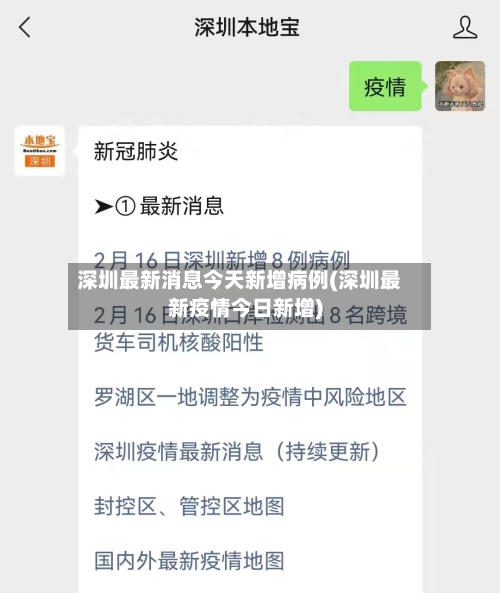 深圳最新消息今天新增病例(深圳最新疫情今日新增)-第2张图片