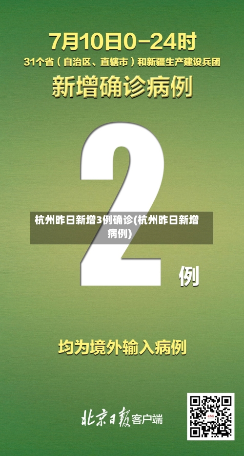 杭州昨日新增3例确诊(杭州昨日新增病例)-第3张图片