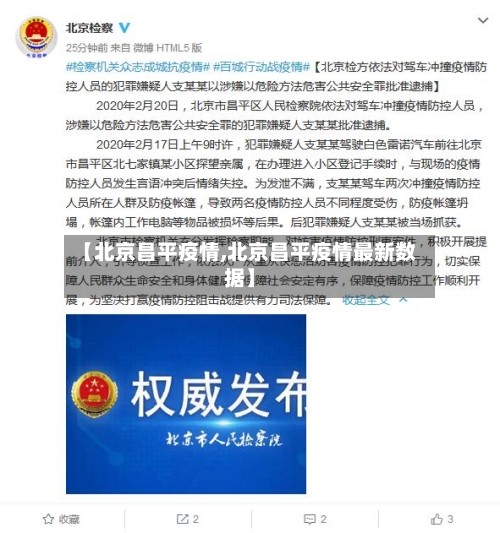 【北京昌平疫情,北京昌平疫情最新数据】