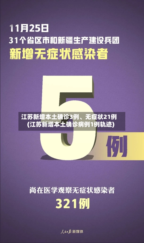 江苏新增本土确诊3例、无症状21例(江苏新增本土确诊病例1例轨迹)-第3张图片