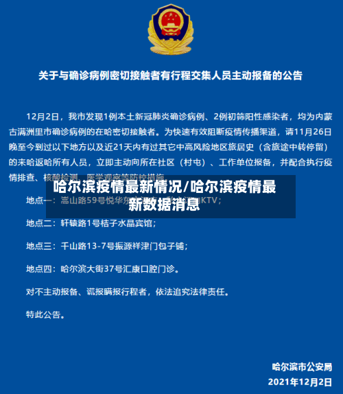 哈尔滨疫情最新情况/哈尔滨疫情最新数据消息-第2张图片