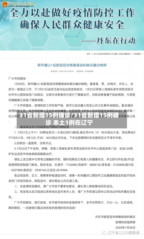 31省新增15例确诊/31省新增15例确诊 本土1例在辽宁