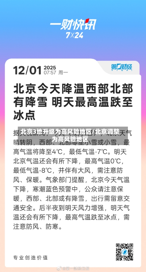 北京3地升级为高风险地区/北京调整为高风险地区-第2张图片