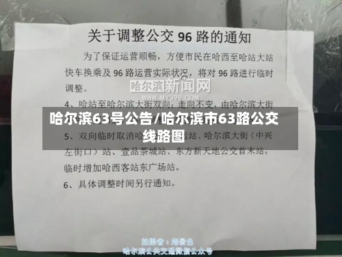 哈尔滨63号公告/哈尔滨市63路公交线路图-第3张图片