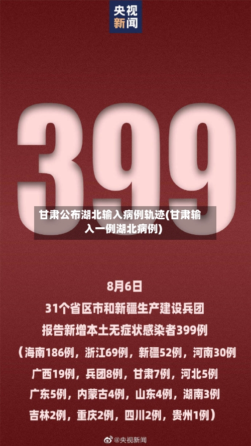 甘肃公布湖北输入病例轨迹(甘肃输入一例湖北病例)-第2张图片